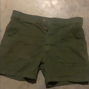 Olive green corduroy birdwell beach britches